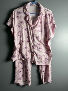 Max Studio Sleepwear 2Pc Summer Pajama Set Womens Sz L